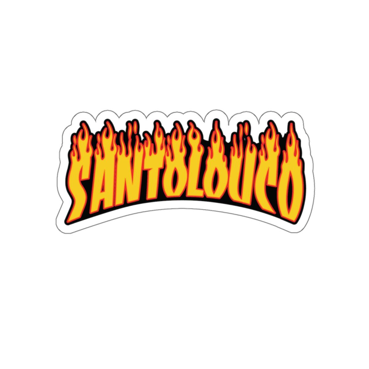 STICKER: Santolouco On Fire (6&quot; tall)