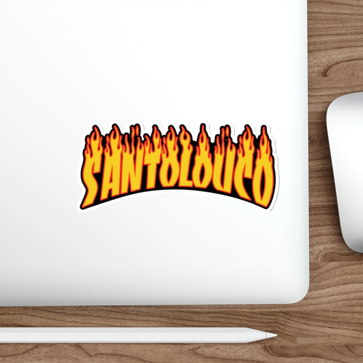 STICKER: Santolouco On Fire (6&quot; tall)